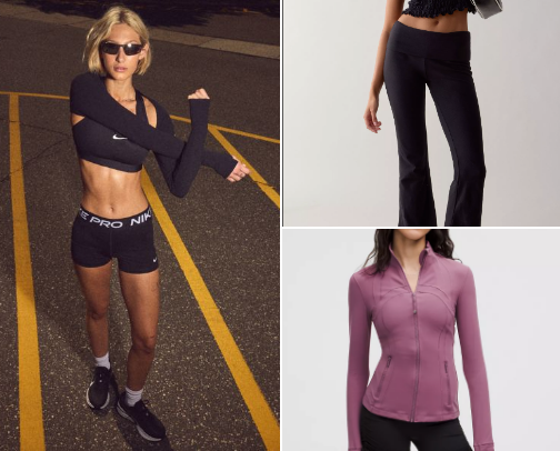 Activewear I love - gym, yoga, running and more 🖤 cover photo collage