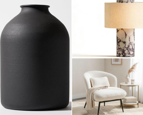 The Noir Edit: Modern Organic High Contrast Decor 🖤 cover photo collage