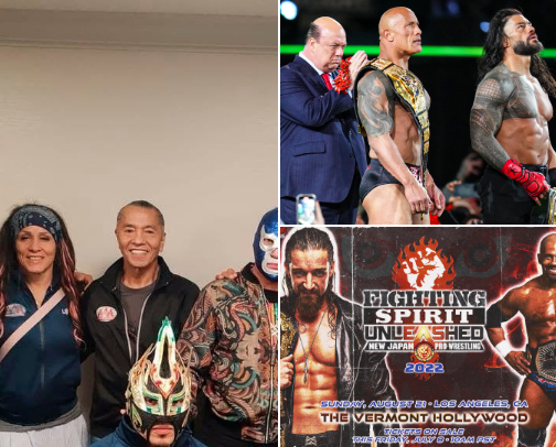 Pro wrestling cover photo collage
