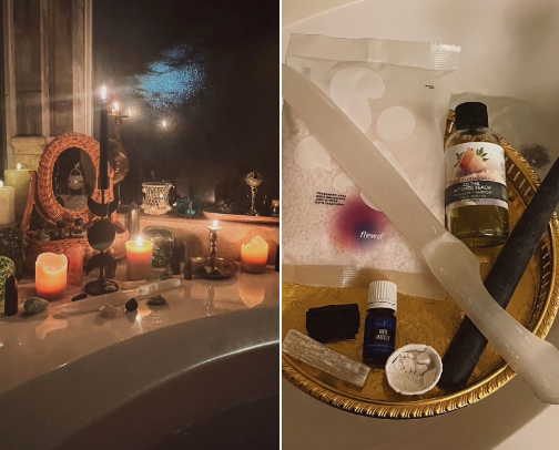 rage transmutation bath ritual tools cover photo collage