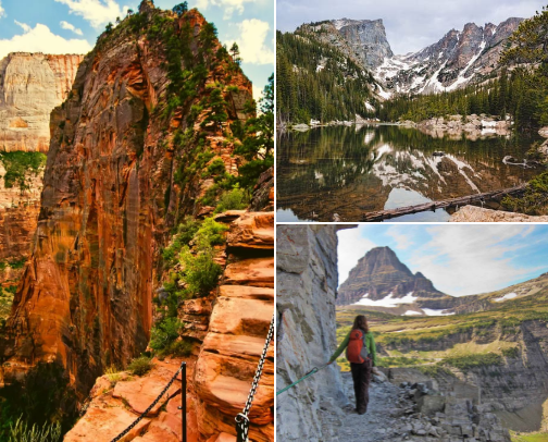 The Weekend Hiker's Blueprint: Free Trail Maps + Essential Gear cover photo collage