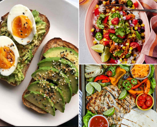 Foods and recipes 🥑 cover photo collage