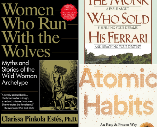 Books I Read on My Self-Growth Journey📚🦋 cover photo collage