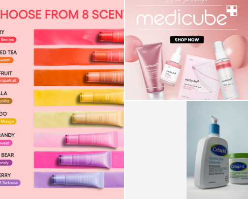 My favorite beauty recs cover photo collage