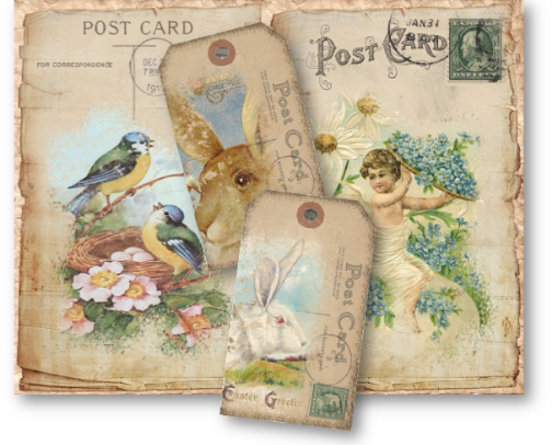 Best free vintage graphics cover photo collage