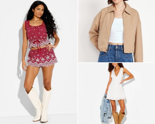 Natural fiber clothing cover photo collage
