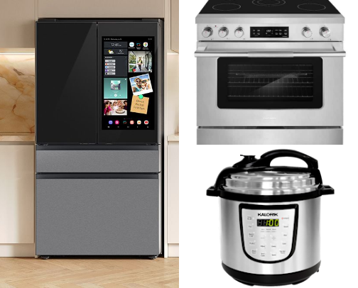 Kitchen electronics cover photo collage