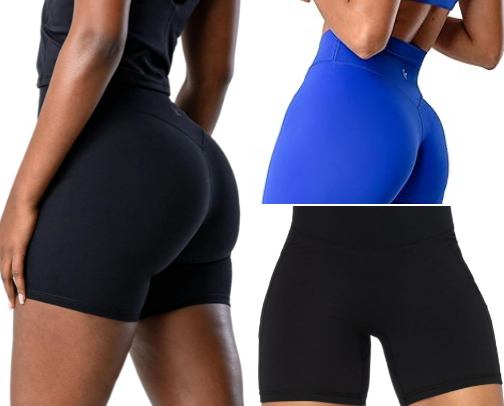 Biker shorts and leggings I swear by cover photo collage