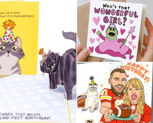 Funny Birthday Cards cover photo collage