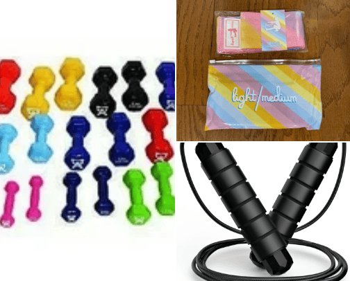 Best at home work out supplies cover photo collage