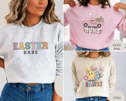 Easter Sweatshirts cover photo collage