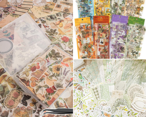 Cottagecore-Inspired Stationery on Amazon cover photo collage