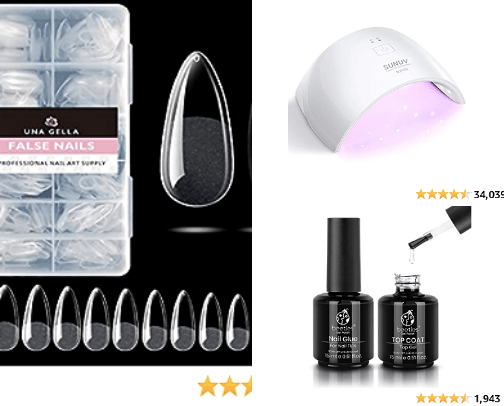 At home nail kit cover photo collage