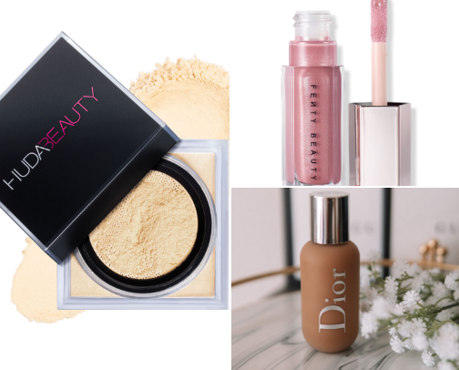Makeup, beauty, fashion. cover photo collage