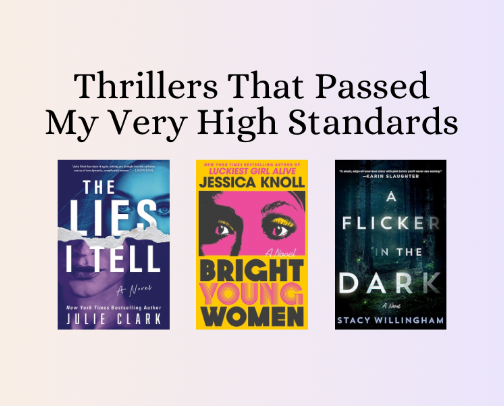 Thrillers That Passed My Very High Standards cover photo collage