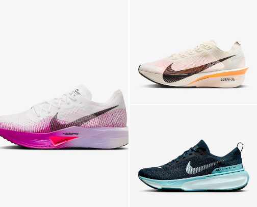 Running shoes cover photo collage