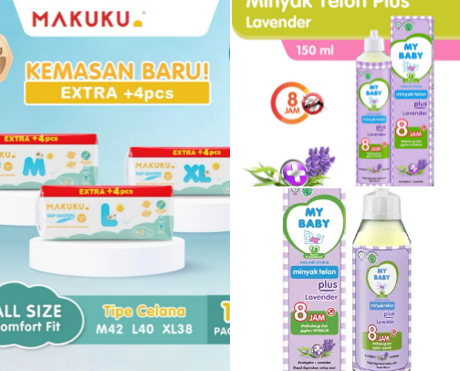 Perlengkapan bayi yang aku gunakan cover photo collage