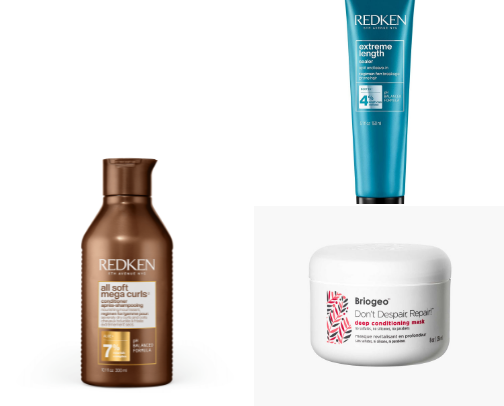 Curly hair routine (wash day) cover photo collage