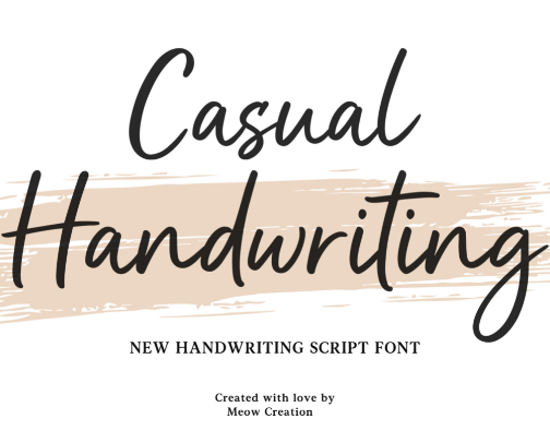 Handwriting Fonts cover photo collage