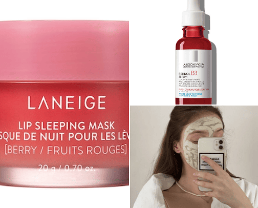 Skincare cover photo collage