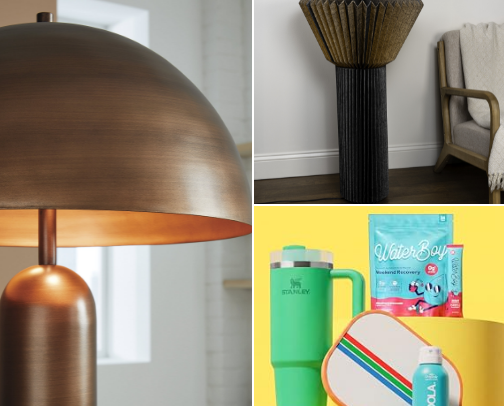 Floor Lamps & Mirrors cover photo collage