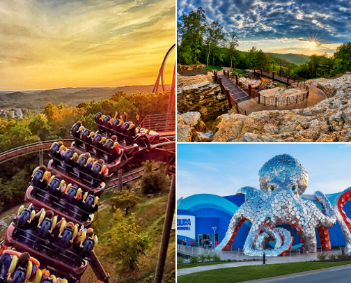 Branson Bound Fun!🎢⛰️🍂 cover photo collage