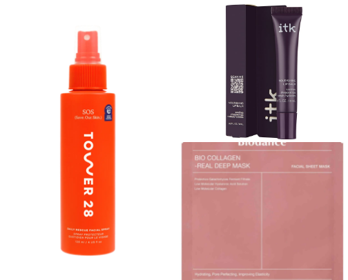 Skincare: You are glowing ✨ cover photo collage