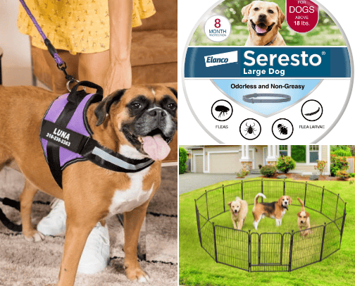 Everything we use for our fur babies cover photo collage