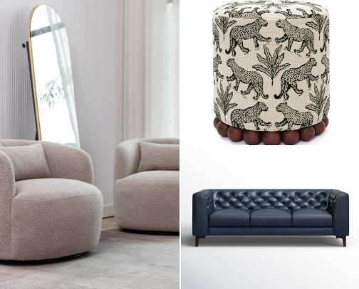 Gorgeous Living Room Furniture and Decor cover photo collage