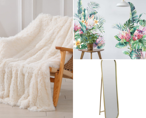 Bedroom Furnishings that add pizzazz. cover photo collage