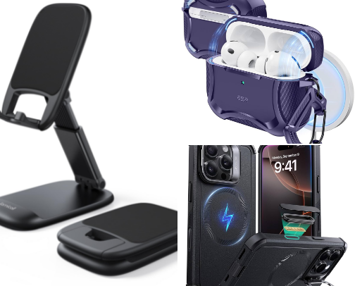 gadgets accessories collection cover photo collage