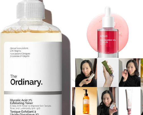 Skin care cover photo collage