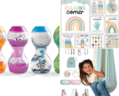 Calm Down Corner cover photo collage