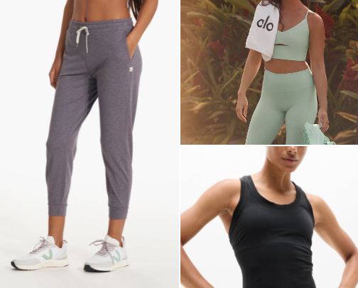 workout wear for the trendy mom cover photo collage