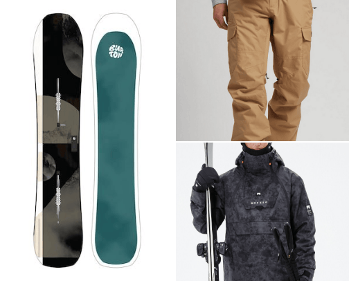 Snowboarding cover photo collage