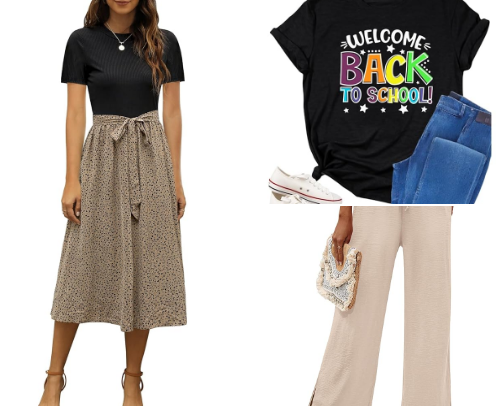Teacher Outfits cover photo collage