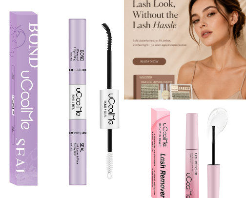 Lashes cover photo collage