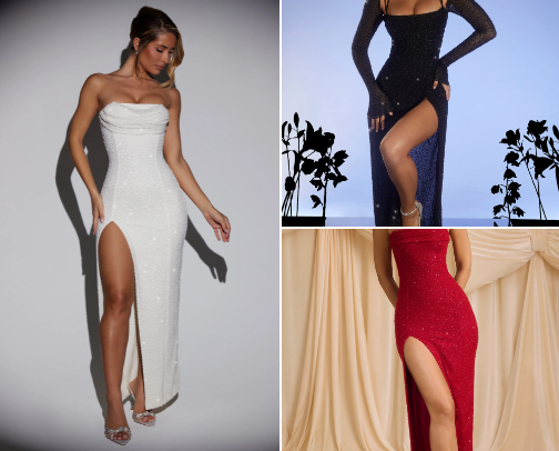 Elegant dresses 💫 cover photo collage