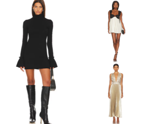 DRESSES THAT DESERVE A MOMENT cover photo collage