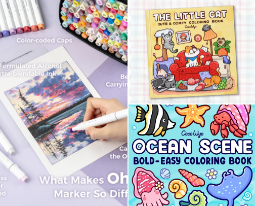 For all my coloring girlies out there! cover photo collage