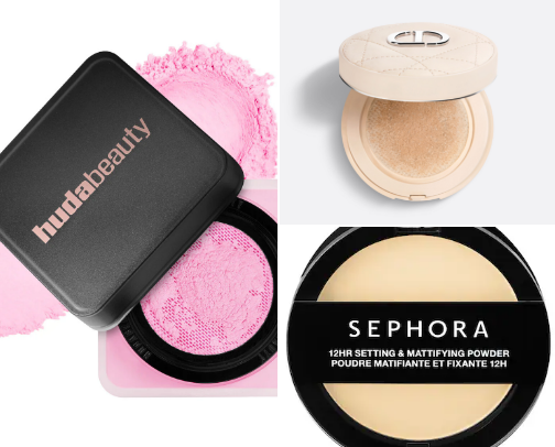 setting powders✨ cover photo collage