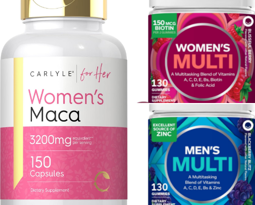Daily Vitamins to use-men & women cover photo collage