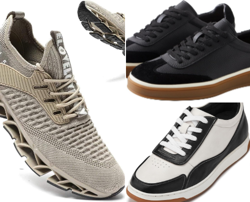 Men’s Casual Sneakers – Lightweight Breathable Shoes for Daily Wear cover photo collage
