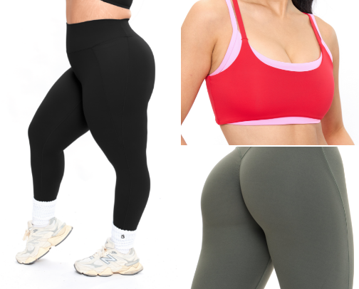 Splurge Worthy Workout Clothes cover photo collage