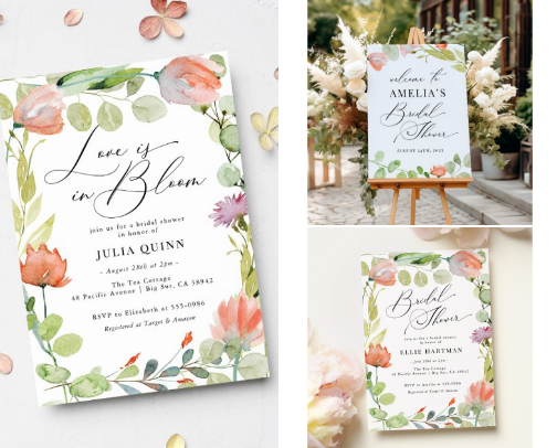 Love Is in Bloom Wedding Collection cover photo collage