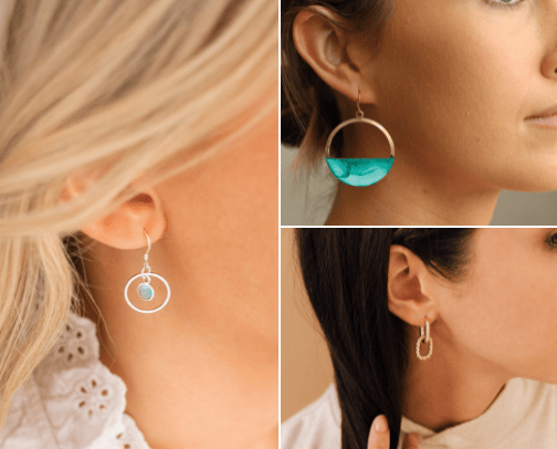 Women’s Earrings cover photo collage