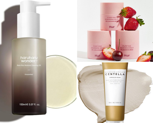 The BEST korean skincare cleansers cover photo collage