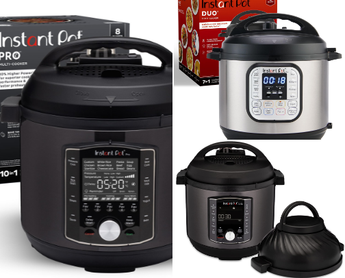 Instant Pot Pro 10-in-1 (8QT) Multi-Functional Pressure Cooker – Premium Stainless Steel with App Recipes cover photo collage
