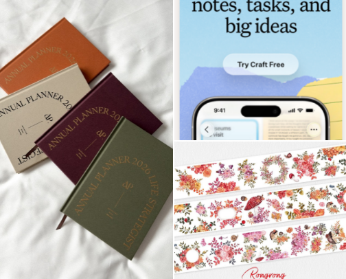 Live your life with journaling cover photo collage