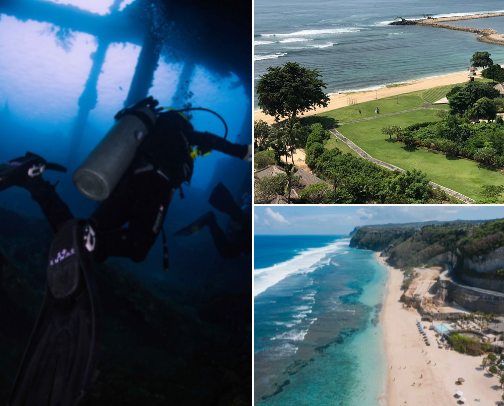 BALI | Beach & Sea (A must-visit for those who love relaxing and enjoying the sunset) cover photo collage